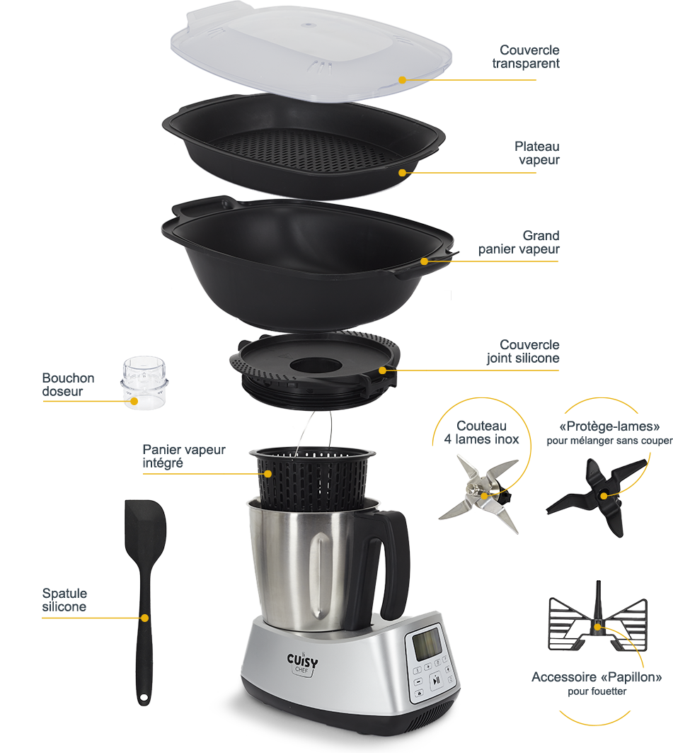 Couteau hachoir robot Cuisy Chef de Cook Concept